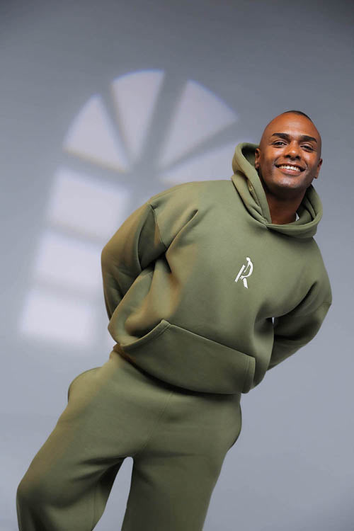 Stay Grounded Olive Hoodie