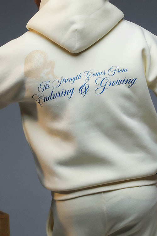 Resilience Beige Hoodie