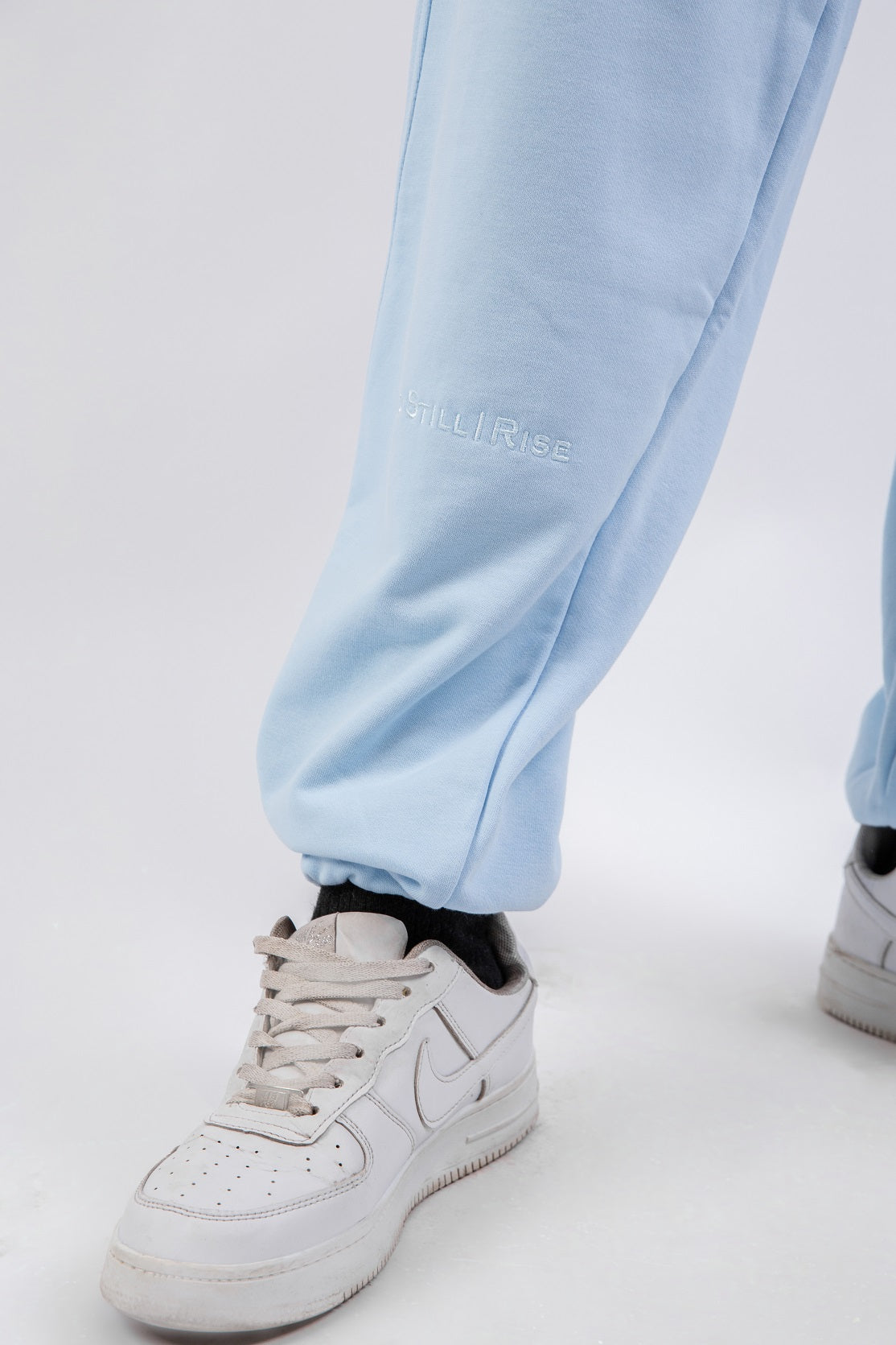 Loose Drawstring Sweatpants-Denim Dream
